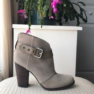 Suede booties Size 9